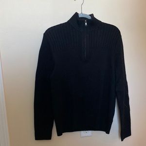 Banana Republic Black Quarter-Zip sweater